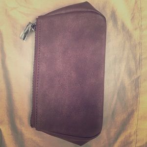 Mary Kay Purple Suede Make Up Bag